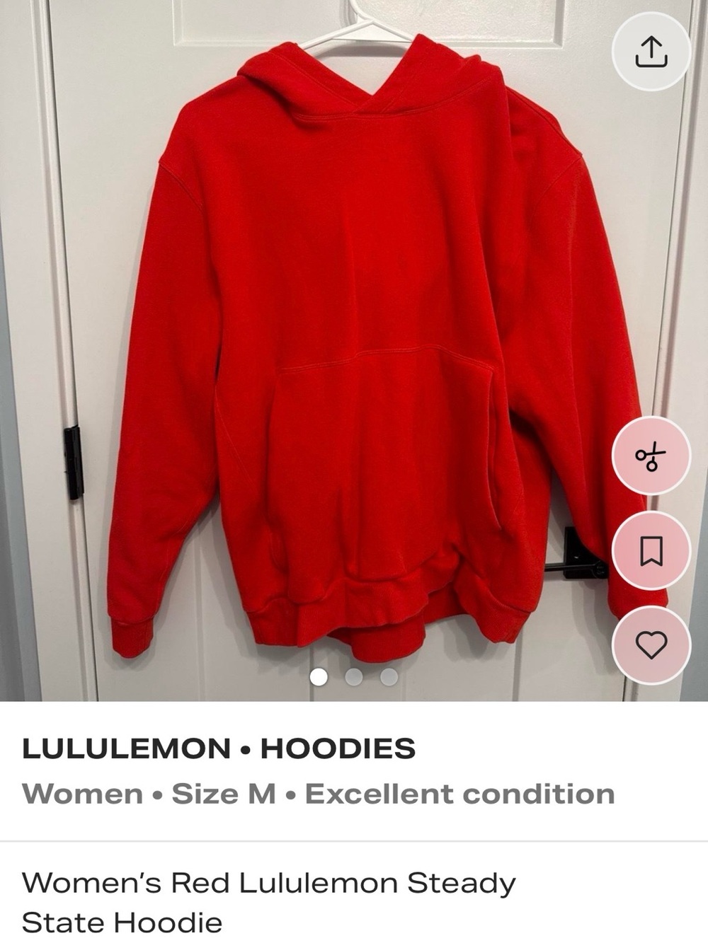 lululemon athletica Red Women's Hoodie Pullover
